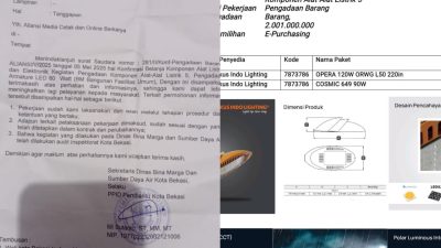 Puluhan Pertanyaan Publik Tentang PJU Enggan Dijawab Dinas BMSDA Kota Bekasi