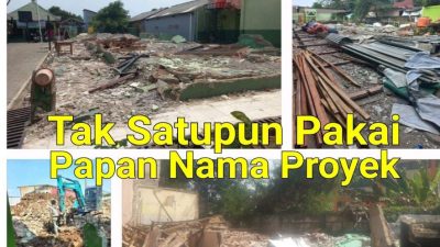 Bagian Aset Pemkot Bekasi Diduga Abaikan Pemasangan Papan Informasi Proyek