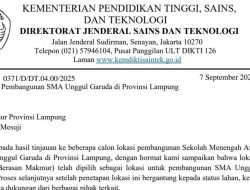 Sinergi Pusat dan Daerah: Mesuji Ditetapkan Jadi Calon Penerima Sekolah Unggul Garuda RI