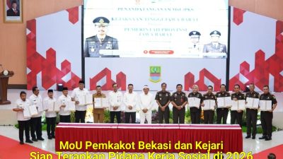 Pemkot dan Kejari Kota Bekasi Perkuat Sinergi Hukum, Siap Terapkan Pidana Kerja Sosial di 2026