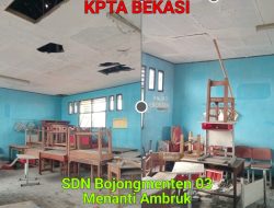 Disdik, Dinas Perkimtan Abaikan Keselamatan Murid SDN Bojongmenteng 03 Kota Bekasi