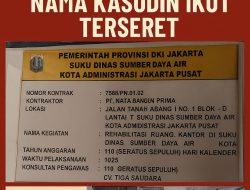 Proyek Rehabilitasi Kantor Sudin SDA Jakpus Diduga Sarat KKN, Publik Desak Investigasi Mendalam