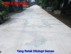Proyek Rigid di Kota Bekasi Jadi Sorotan: Hampir Seluruh Badan Jalan Retak, Warga Pertanyakan Kualitas Pekerjaan