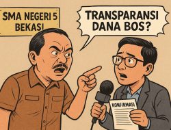 Diduga Tak Mampu Jelaskan Dana BOS, Kepsek SMAN 5 Bekasi Serang Legalitas Media