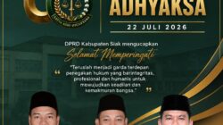 DPRD Kabupaten Siak Mengucapkan Selamat Hari Bhakti Adhyaksa ke-66