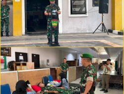 Brigif TP 89/GG Gelar Bakti Kesehatan dan Donor Darah Sambut HUT ke-1 Kodam XIX/Tuanku Tambusai