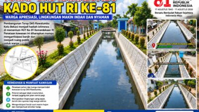 Dari Langganan Banjir Jadi Lebih Asri, Wajah Baru DAS Rawalumbu Sambut HUT RI ke-81