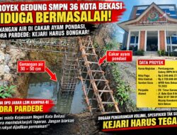 Dugaan Urugan Pasir dan Lime Stone Tak Sesuai, Proyek SMPN 36 Kota Bekasi Diminta Diperiksa
